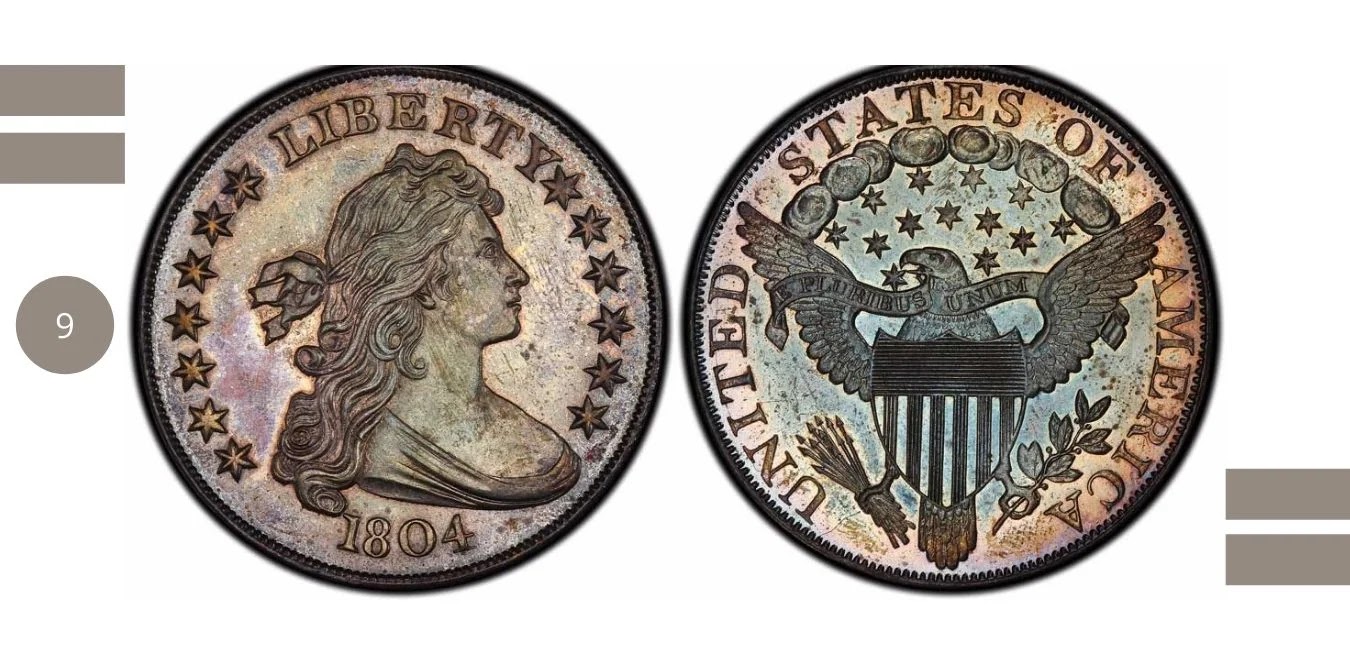 Bust Dollar – Class 1 - Dexter Poque Specimen (1804). -Cost: $3.8 million