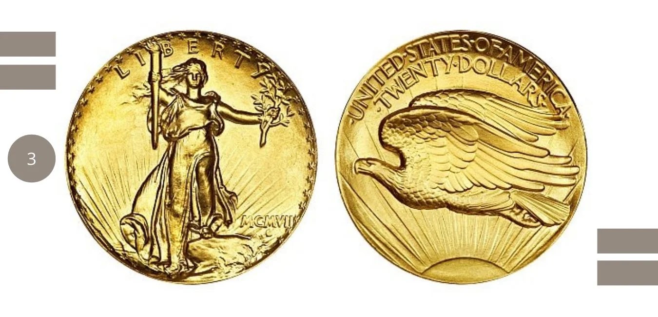 Saint-Gaudens Double Eagle (1907)-Cost: $7.6 million