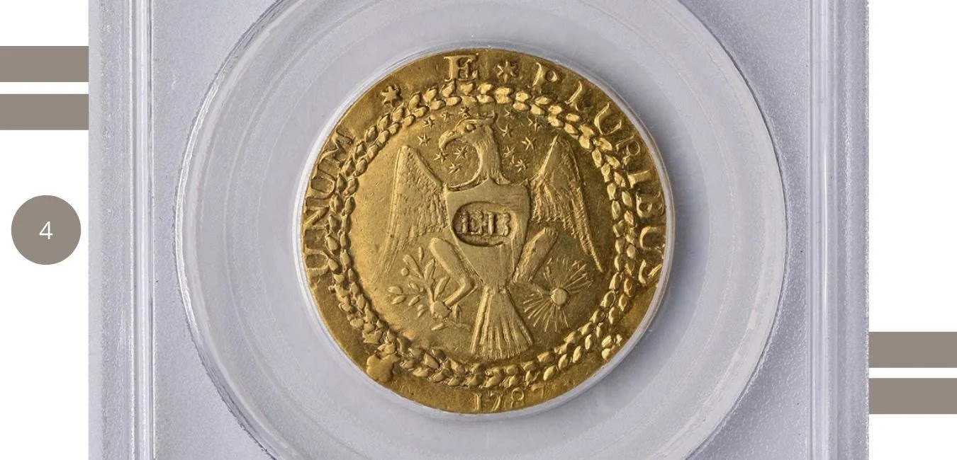 Brasher Doubloon (1787). -Cost: $7.4 million