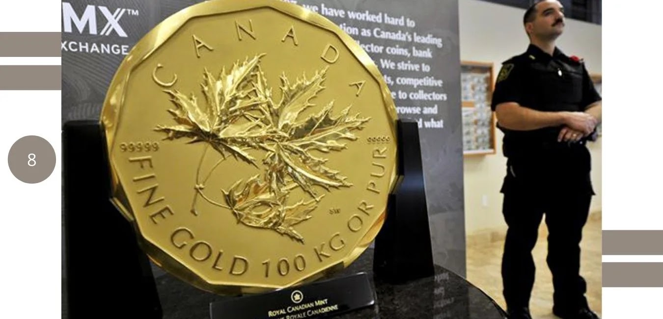 $1 Million Gold Canadian Maple Leaf (2007) -Cost: $4.02 million