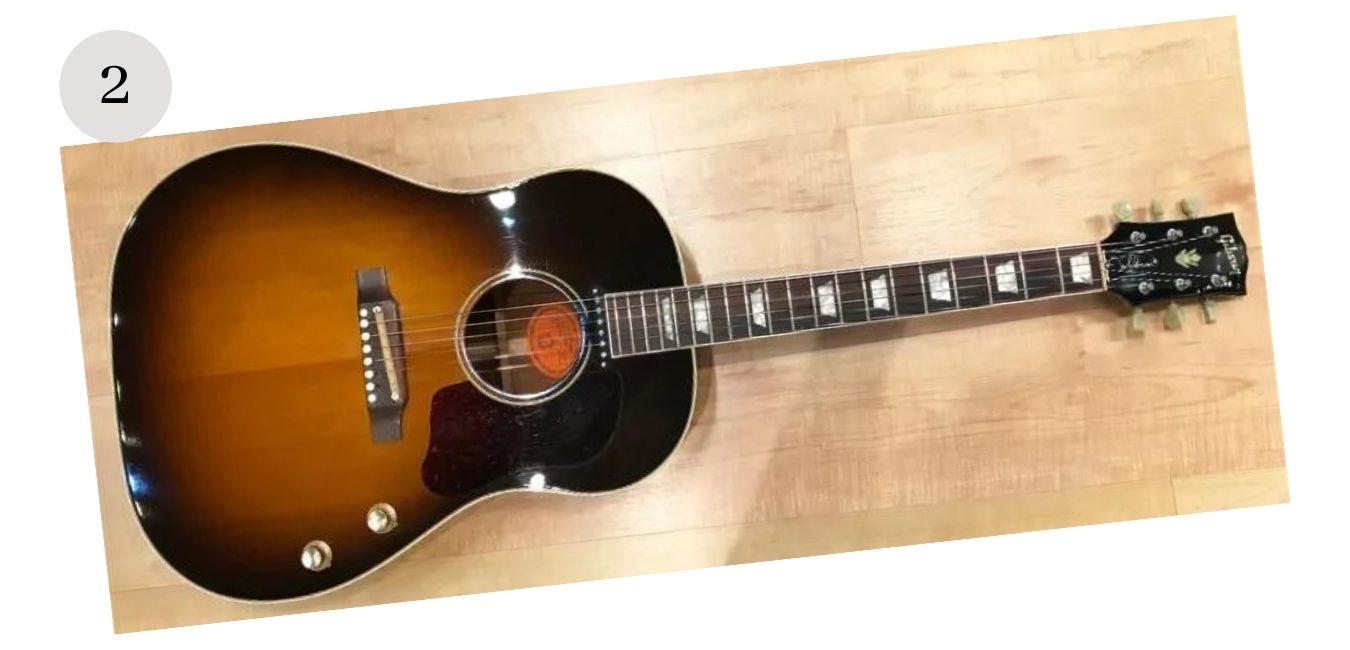 John Lennon's 1962 Gibson J-160E Acoustic-Electric -Price: $2.4 million