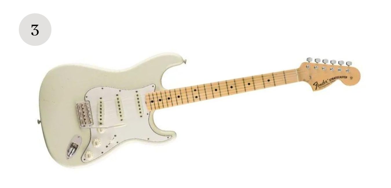Jimi Hendrix's 1968 Fender Stratocaster -Price: $2 million